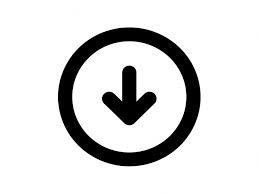 Down Arrow Icon PNG vector in SVG, PDF, AI, CDR format