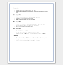 Printable Paper outline template   Edit  Fill Out   Download     Example Of Essay