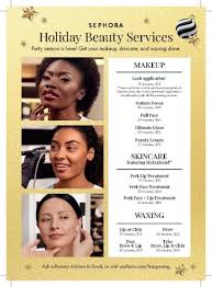 holiday beauty services at haywood mall