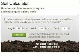 Raised Bed Planter Soil Calculator