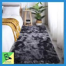 fluffy grey rectangle fur carpet