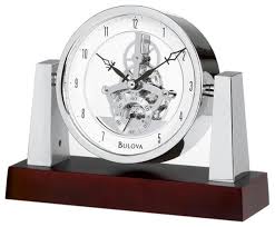 Largo Table Clock With Skeleton