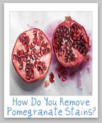tips for removing pomegranate stains