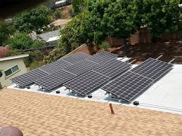 Solar Panel Install On Patio Roof