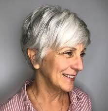 Q&a with style creator, lauren gray senior stylist/color specialist cute short haircuts like this feathered bob are for any woman that is very low maintenance when it comes. 35 Gray Hair Styles To Get Instagram Worthy Looks In 2020