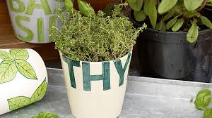 decorate an indoor herb garden