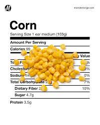 corn nutrition facts monster longe