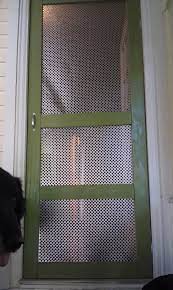 It won't make a drastic change to the look of the door and it will provide your pets with the freedom to leave and enter the house as they please. My Updated Screen Door Cat And Puppy Proof Diy Screen Door Screen Door Puppy Proofing