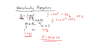 uncertainty propagation the simple