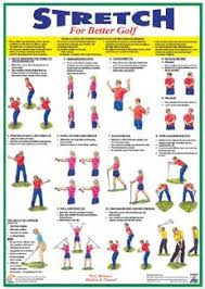 Fitness For Golf Official 2 Poster Set Stretching And