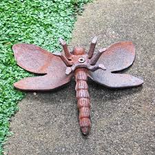 Cast Iron Dragonfly Garden Ornament