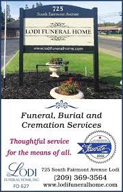 lodi funeral home print ads