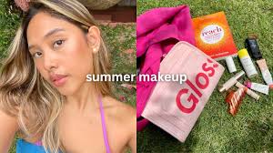 5 minute summer beach makeup you