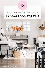 easy fall living room decor ideas