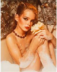 The pictures show brooke in thick makeup and bejeweled, sitting and standing in a steaming, opulent bathtub. Gross Garry Three Works Brooke Shields The Woman In The Child Mutualart