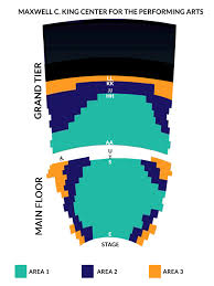 King Center Melbourne Seat Map