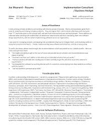Business Analyst Consultant Resume Sample Templates At