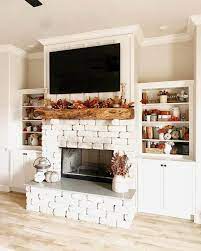 32 Fireplace With Built Ins On Both