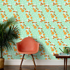 vitamin c wallpaper in seafoam