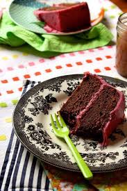 chocolate beet cake with beet frosting