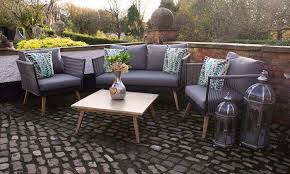 Rattan Rope Retro 4 Seater Garden Sofa