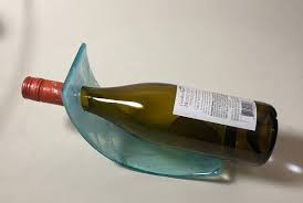 fused glass wine holder elegant fused