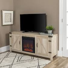 The vividflame electric firebox mimics the look of a real fire, but does not require a chimney or vents and plugs into a standard outlet for convenient set up. 10 Great Tv Consoles With Built In Electric Fireplaces