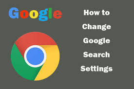 how to change google chrome search settings