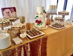 50th anniversary party dessert table