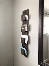 Wooden Wall Mount Mail Organizer Rustic