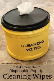 homemade disposable cleaning wipes