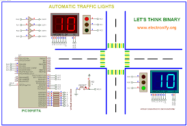 Hasil gambar untuk electronic traffic light circuit