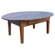 French Chestnut Oval Coffee Table