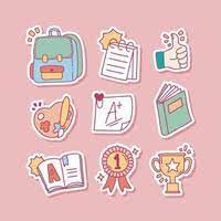 cute stickers vector art icons and
