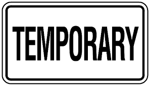 Temporary Clipart