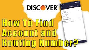 account number discover bank app