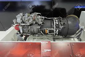 Zhukovsky Russia Aug 27 2013 Turboshaft Engine For A Helicopters