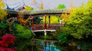 4k chinese garden portland oregon usa
