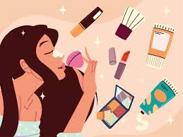 woman makeup kit 4099840 vector art at