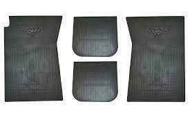 4 piece rubber floor mat set