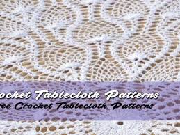 free crochet tablecloth patterns