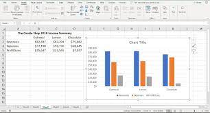 make and format a column chart in excel
