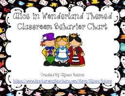 Alice In Wonderland Themed Classroom Behavior Chart