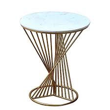 Beautify your patio or garden space with a new outdoor table. Feifei Side Table Wrought Iron Marble Gold Creative Round Coffee Table Multi Function Side Coffee Table Design Modern Creative Coffee Table Side Table