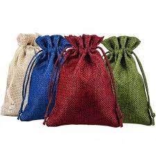 bell christmas bag cotton hemp gift bag