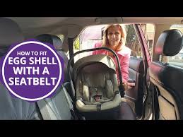 Egg S Car Seat With A Seatbelt