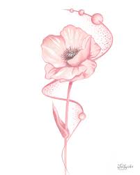 Light Pink Flower Poppy 4 Shabby Chic