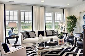 black and white living room decoration