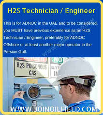 Send me new jobs by email. H2s Technician Engineer Job