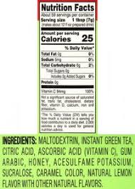 zero sugar green iced tea mix 4c foods